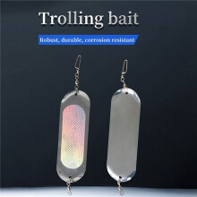 8Pcs Fishing Bait Lure Diving Board Swivel Luminous Planer Board Kokanee Dodger Fishing Flashers Fishing Trolling Tackle