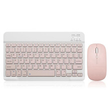 10-Inch Keyboard with Battery-Powered Mouse Ultra-Thin Wireless Mouse and Keyboard Set for Android Windows C