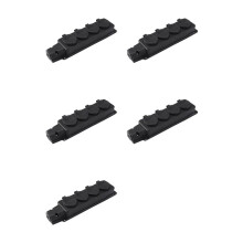 5X European Standard German Plug Plate with Cover Ip54 Waterproof Socket Plug Plate 4 Position Rubber Plug Plate