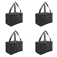 4X Portable Lunch Insulated Bag, Cooler Bag, Beer Delivery Bag, Foldable Thermal Picnic Bag, Cold Food Warm-Keeping Bag