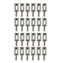 24 Piezas Juego Plano Selleta de Puente de Guitarra Electrica para Reemplazo de Guitarra Strat Tele