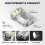LED Flashlight Rechargeable, 800 Lumens  Work Lihgt, Small EDC Flashlight Clip  with Back Clip,Black 3