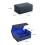 2X Multifunction Card Box Card Case Organizer Storage Box Top Side-Loading Deck Case Game Cards Hobbies,Black+ 7