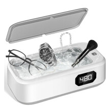 Ultrasonic Cleaners 49KHz Ultrasonic Jewelry Cleaner for Jewelry Razors Watches Combs Brushes Rings EU Plug