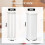 6 Pcs Plastic Cracker Container Saltine Cracker Storage Keeper Plastic Cookie Holder Stay Fresh Round and Square 7