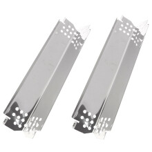 2Pcs Grill Heat Tents Stainless Steel Universal Grill Heat Tents for Grill Burners Cover Flame Tamers Replacements