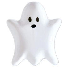 Halloween Cute Spoon Rest for Kitchen Counter, Cooking Spoon Holder for Kitchen Counter, Utensil Rest (White)