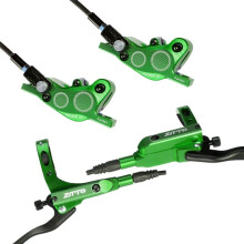 ZTTO High-End Four-Piston Oil Brake Oil Disc Mountain Bike Hydraulic Disc Brake Bilateral Brake Oil Disc Green