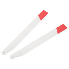 1 Paar RC Speelgoed Helikopter Upgrade C138 Rotor Vleugel Set voor RC ERA C138 Bell 206 1:33 RC Speelgoed Helikopter Onderdelen Rood Wit