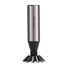 HSS Dovetail Cutter 12 Edges 32 X 45 Degrees CNC Router Bit HSS Dovetail Milling Cutter End Mill 16mm Straight Shank