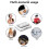Wireless Keyboard USB Programmable 6 Keys for Efficient Gaming and Productivity with LED Backlighting 6