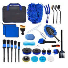 Electric Drill Brush 40-Piece Set Kitchen Window Bathroom Detail Cleaning Set Cleaning Brush Car Cleaning Electric Brush