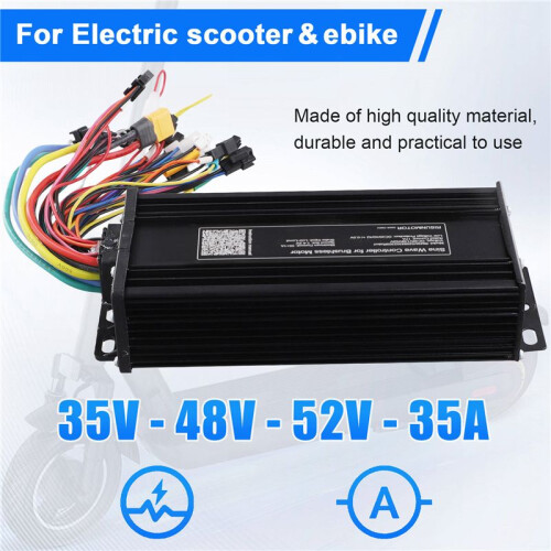 Elcykel Sine Wave Ebike Controller för Elcykel Trehjuling E-Scooter 36V 48V 52V 35A 1