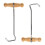 4pack Boot Hooks and Puller for Cowboy Boots, Wood Handles, Boot Pulls with Handle 5