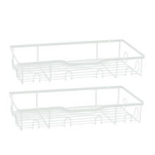 Hat Racks for Baseball Caps Wall Hat Organizer Fit 20 Caps Holder,2Packs Sturdy Wall Mounted Hat Storage Organizer White