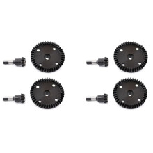 4 Set Main Diff Gear 43T e Input Gear 10T per Arrma 1/7 Fireteam Mojave 1/8 Kraton Notorious Outcast 6S Parti di Aggiornamento