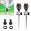 2pack Gear Drive Sprinkler, 360-Degree Automatic Sprinkler for Efficient Lawn Watering 6