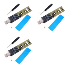 3X Adaptador USB NVME M.2 NVME SSD A USB 3.1 Adaptador 10Gbps USB3.1 Gen 2 para M2 NVMe 2230 2242 2260 2280 SSD