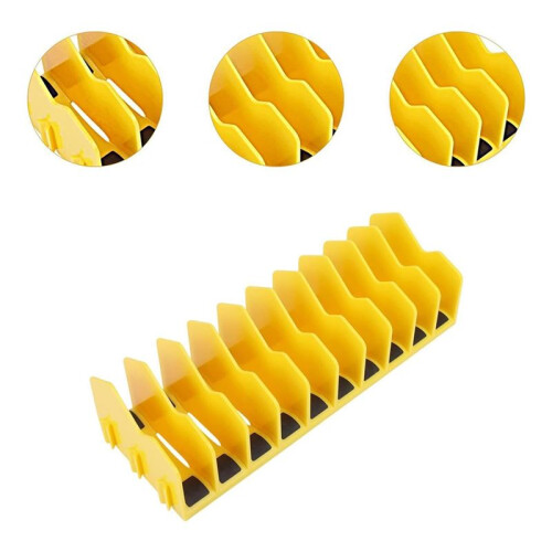 Pliers Organizer Hand Tool Organizers,Storage Rack Tool Drawer Organizer Pliers Cutter Organizer Yellow 2