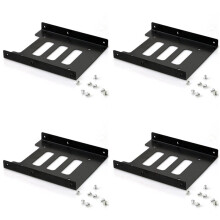 4X Soporte de Disco Duro Caja de Disco Duro de 2,5 A 3,5 Soporte de Disco Duro Soporte de Unidad de Estado Sólido Multifunción SSD