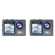 2X Cámara de Acción 5K 30FPS con Cámara de Estabilización de Imagen Electrónica con Control Remoto Wifi para Deportes de Buceo Al Aire Libre