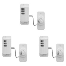 3X Fridge Lock, Refrigerator Lock, Keyless One-Click Access, Customizable Password, Child Safety Combination Lock White