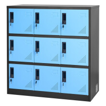 Metalen Lockerkast-Duoku-9 Deuren-Vergrendelbare Stalen Kast-Lading 29,9 kg per Niveau