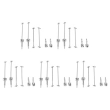 Eje de Transmisión CVD Delantero y Trasero de Metal de 20 Piezas para 144001 124018 124019 Accesorios de Piezas de Actualización de Coche RC