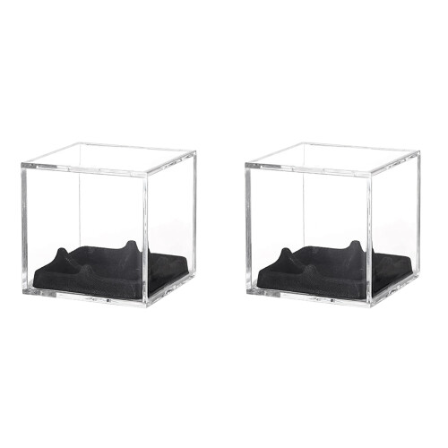 2X Baseball Display Case UV Protected Acrylic Baseball Display Cases Display Cases for Any Baseball