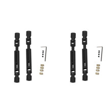 4Pcs MN82 LC79 Metal Drive Shaft Driveshaft CVD for Mang Cow MN82 LC79 RC Truck Car Upgrade Parts Accessories Black