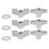 6X Drum Set Fixed Wing Nuts T Type Stand Nut Cymbal Washer Replacement Percussion Instrument Parts 6