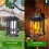2X Solar Flameless Lantern Light Hanging Dancing Flame Lantern Light Auto /Off Decorative Fire Lanterns 7