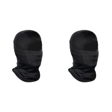2X Maschera da Sci Nera per Uomo e Donna, Maschera di Protezione UV, Adatta per Moto e Snowboard