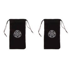 2 PC Borse Portaoggetti Tarocchi Altare Scatola Dei Tarocchi Carta Dei Tarocchi Borsa per Divinazione Gioco da Tavolo Pacchetto con Coulisse