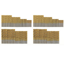 240 Pcs Titanium Drill Bit Set HSS Drill Bits for Metal, Steel, Wood, Plastic, Copper, Aluminum Alloy, 1mm to 3.5mm