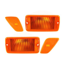 Car Front Bumper Turn Signal Light & Front Side Light Housing Shells for TJ 1997-2006