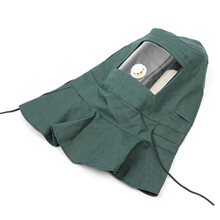 Industrial Labor Work Protection Canvas Sand Blasting Hood Anti Wind Anti Impact Mild Blasting Polishing Helmet