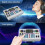 C100pro Dual Channel Multi-Function External Live Sound Card Anchor Game Karaoke for PC Streaming Media Game  B 2