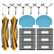 Para para Deebot M80 /M80 Pro DT85 DT83 DM81 DM85 Aspirador de Pó Robô Escova Lateral Principal Filtro Hepa Peças Do Mop (21 Peças)