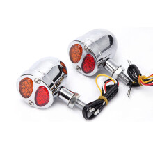 10Mm Motocicleta 20 LED Luzes de DireçãO Do Freio de DireçãO Pisca Dianteiro Luzes Traseiras Indicador para Sportster 883