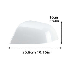 (1pc left) Exquisite Side Rearview Mirror Cover Cap For Tesla Model 3 M3 2017-2023 Pearl White With Buckle Rearview Mirror Cover Caps Car Accessories