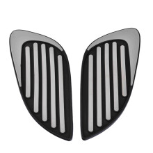 Motorcycle Anti Slip Tank Pad Sticker Gas Knee Grip Traction Side Decal for XSR155 XSR700 XSR900(Silver Gray)