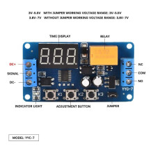 Tijdvertraging Module LED Display Timer Relais 3V 3.7V 4.5V 5V 6V Signaal Cyclus Timing Schakelaar Multifunctioneel Instelbaar