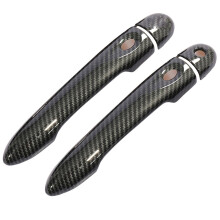 Carbon Fiber Exterior Door Handle Cover Trim Car Accessories ABS for Zoe Z.E 2012-2021