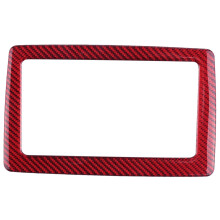For MX-5 Miata Roadster 2016+ MX5 ND Red Carbon Fiber Navigation Display Frame Cover Trim Sticker Accessories