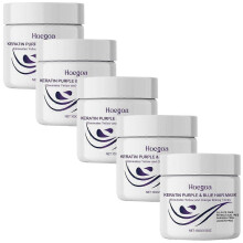 (5pcs) Purple Hair Mask,Deep Conditioning Keratin Hair Mask,Add Shine, Cool Tone, Light