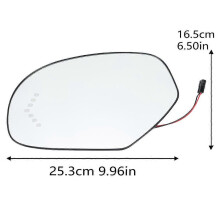(1pc left) Exquisite Door Side Mirror Glass Lens For Chevrolet Tahoe Silverado Yukon 2007-2013 Heated Steering Wing Mirror Glass Lens Car Accessories
