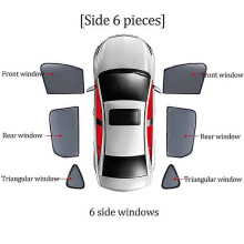 (6PCS) For Changan CS95 2017-2024 Magnetic Car Sunshade Shield Front Windshield Curtain Rear Side Baby Window Sun Shade Visor