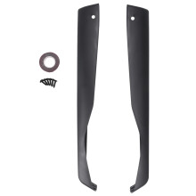 Car Side Rear Bumper Lip Diffuser Splitter Wrap Diffuser Spoiler Canard for Impreza WRX Sti 4 Dr,C