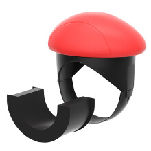 Girando Volante Booster Spinner Knob 360 Graus Liga de RotaçãO Rolamento Power Handle em Forma para Carro Vermelho